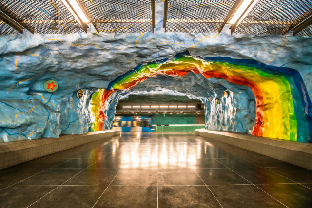 Belle station métro Stockholm