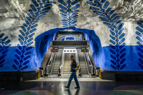se déplacer en métro à Stockholm