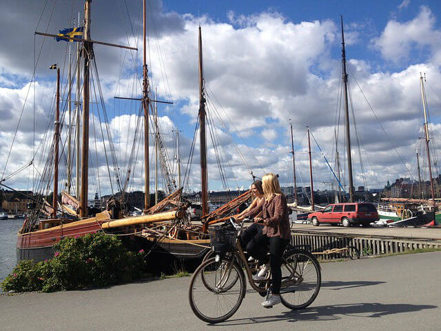 se déplacer en vélo à Stockholm