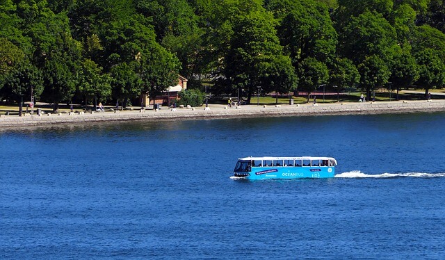 Bus amphibie stockholm
