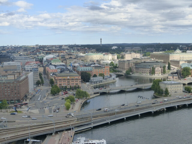 Vue depuis la Tour de la Mairie Stockholm