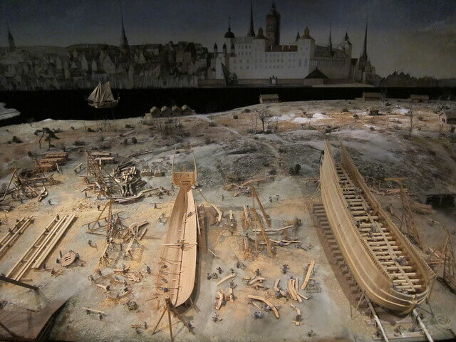 Construction Navire Vasa au Vasa Museum de Stockholm