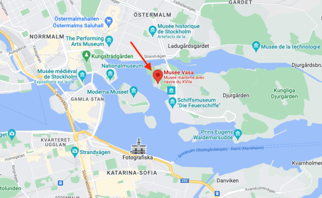 Plan Musee Vasa Stockholm