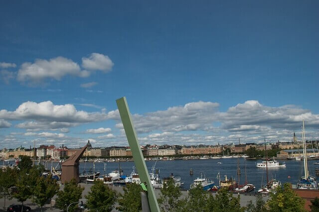 Vue depuis sur Stockholm depuis le Moderna Museet